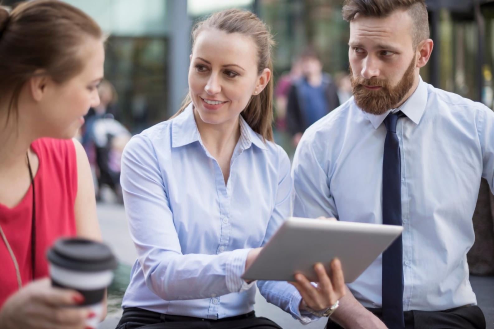 Financial analysis workspace showing collaborative scenario modeling environment